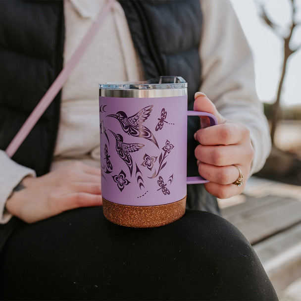 Hummingbird - Cork Base Travel Mug