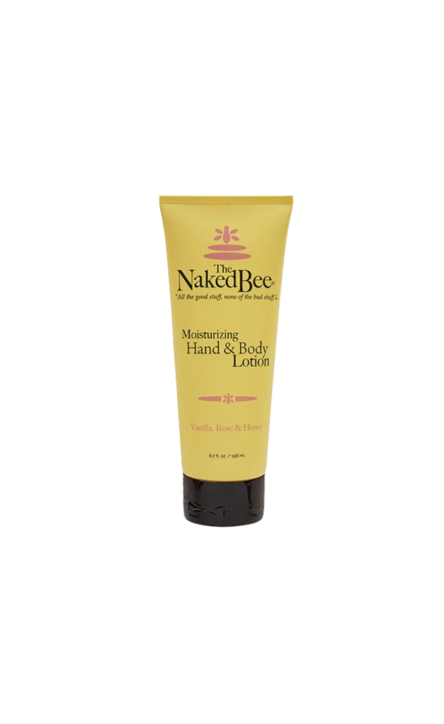 Naked Bee Moisturizing Hand & Body Lotion Vanilla, Rose & Honey 6.7 oz