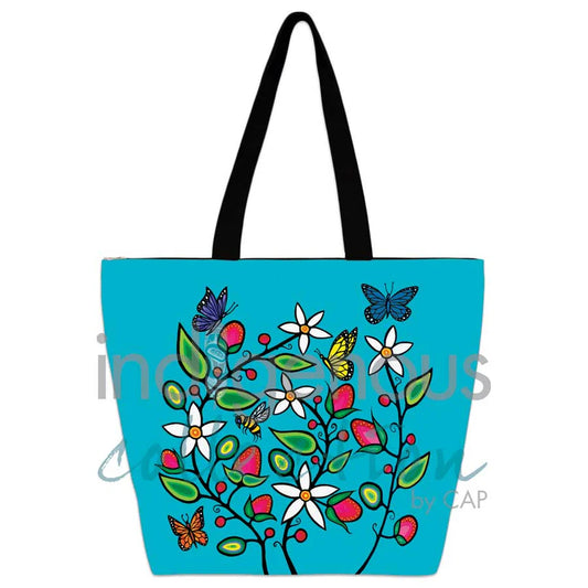 Berry Garden Large Tote Bag