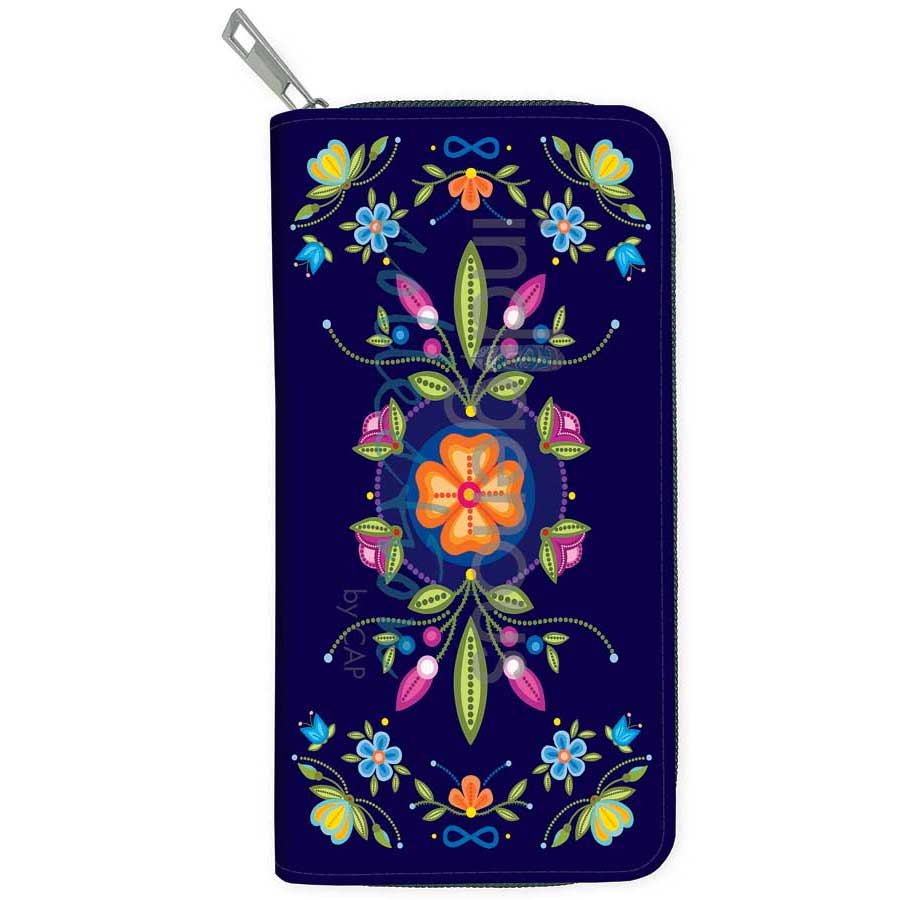 Amethyst Embossed Wallet by Lisa Berry