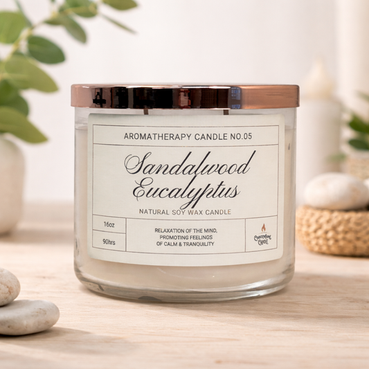 Candle Eucalyptus/Sandalwood Country Home Candle jar