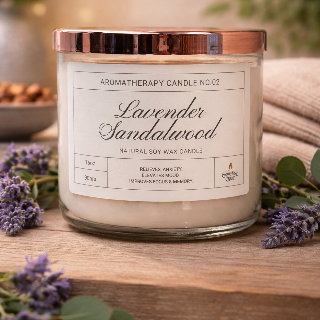 Candle Lavender/Sandal Wood