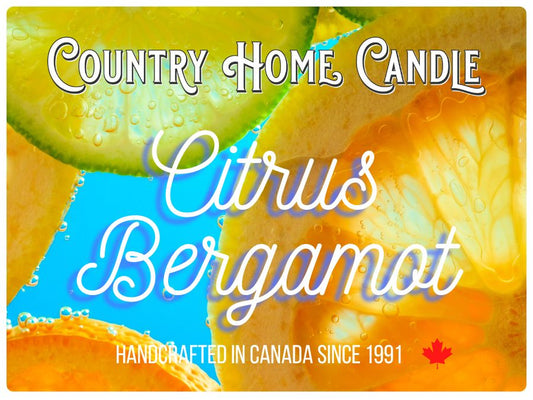 Citrus Bergamot 16oz Candle Country Home Candle jar
