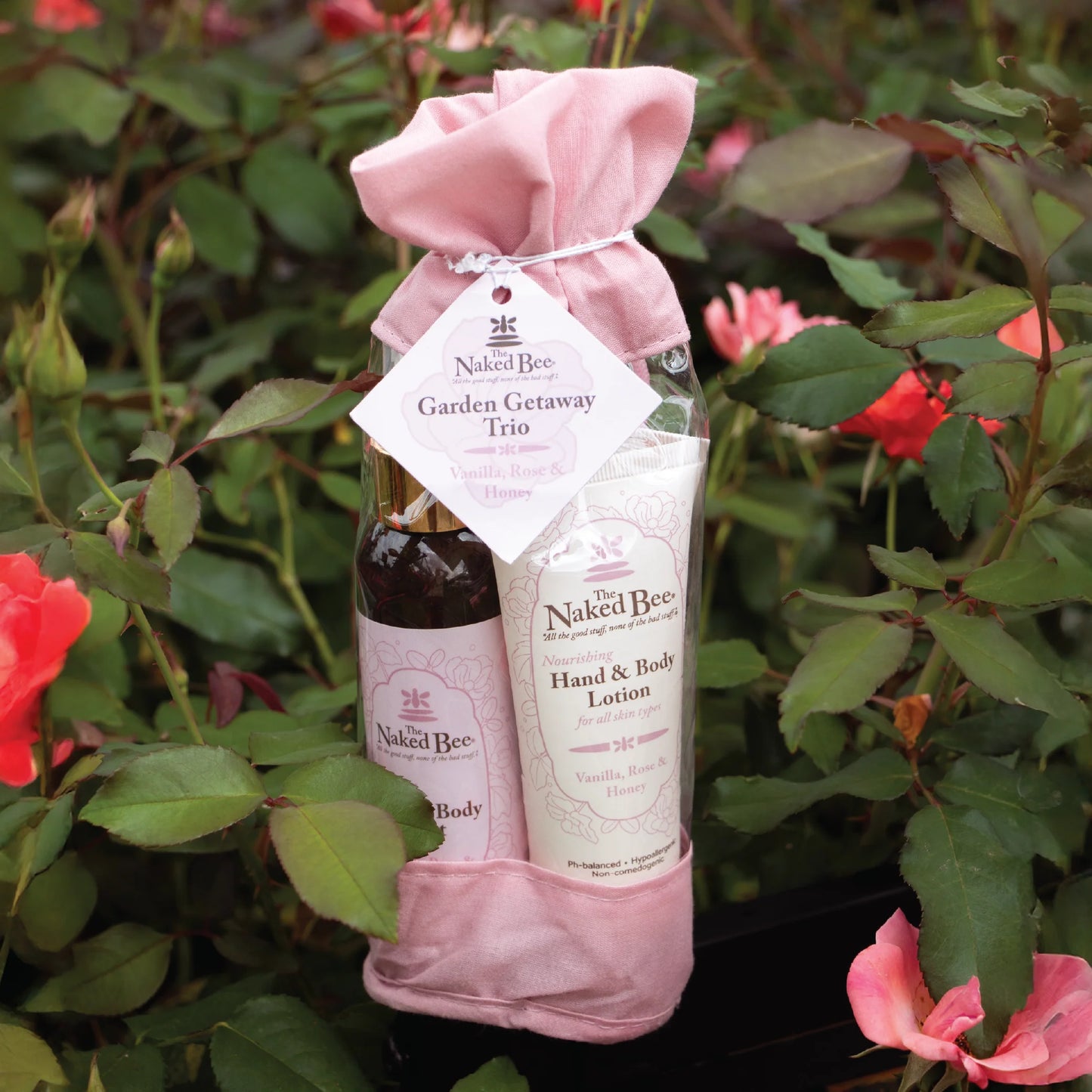 Naked Bee Garden Getaway Trio Vanilla Rose & Honey