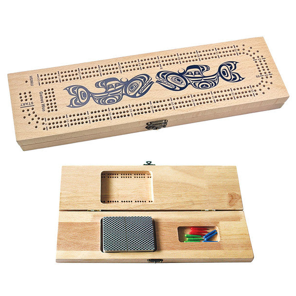 Killer Whale Cribbage Board Game