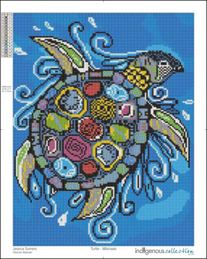 Turtle - Mikinaak Diamod Art