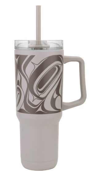 40oz Insulated Eagle Tumbler with Straw