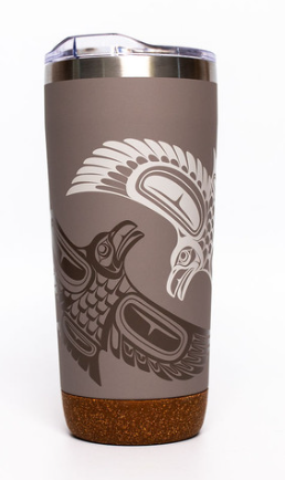 20 oz Cork Base Raven Travel Mug