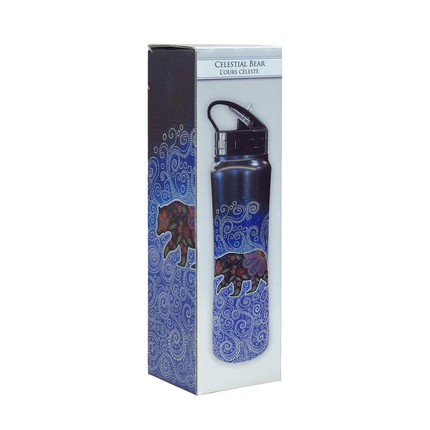Celestial Bear sport bottle with retail box, double-wall stainless steel 750ml, flip and sip cap