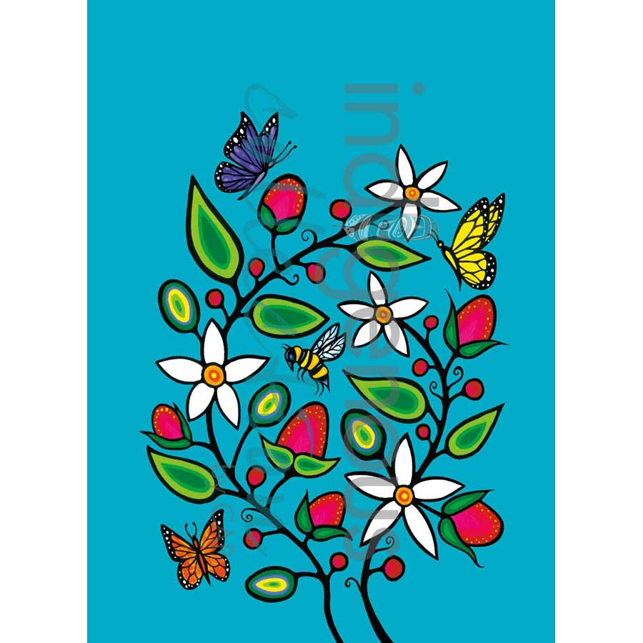 Berry Garden Tea Towel