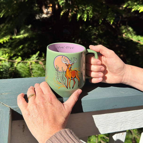 Big Ceramic Mug (20oz) - Deer (Waawaashkeshi)