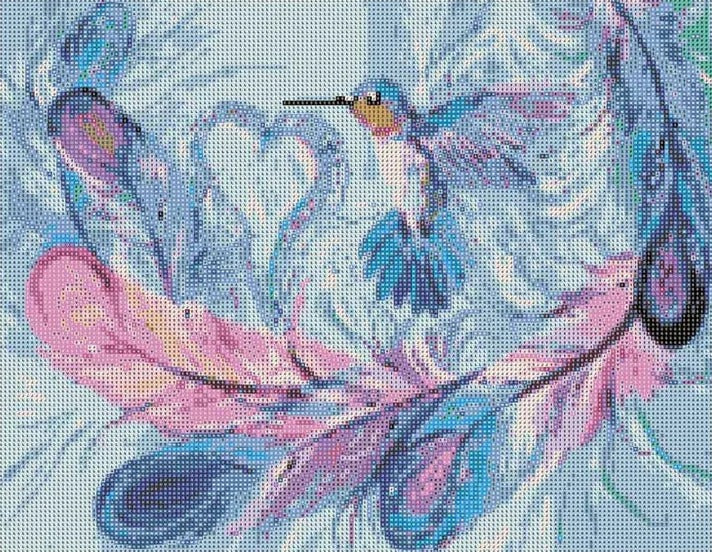 Diamond Art - Hummingbird Feathers