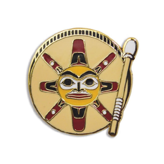 SUN DRUM PIN