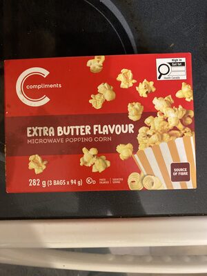 Compliments Extra Butter Popcorn
