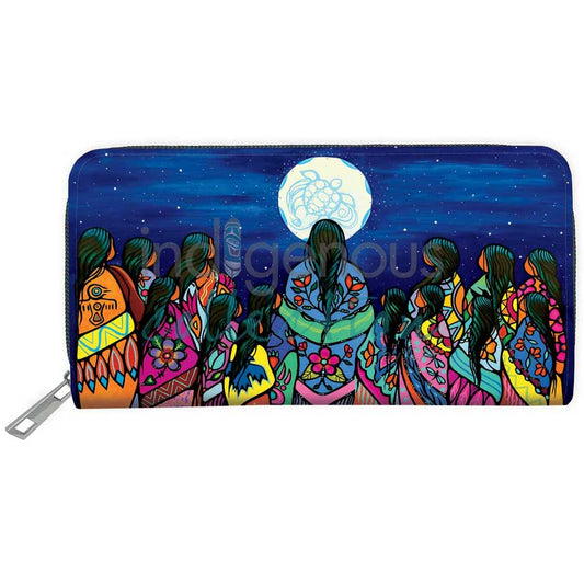 Full Moon Ceremony Embossed Wallet