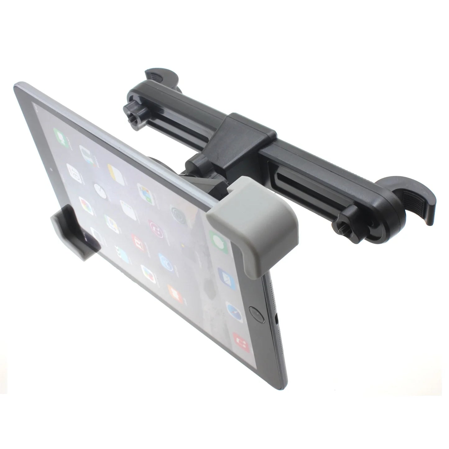 Phone holder with a tablet attached on a white background