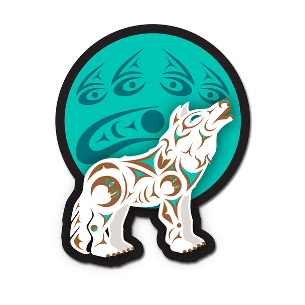 Howling Wolf 3D Magnet