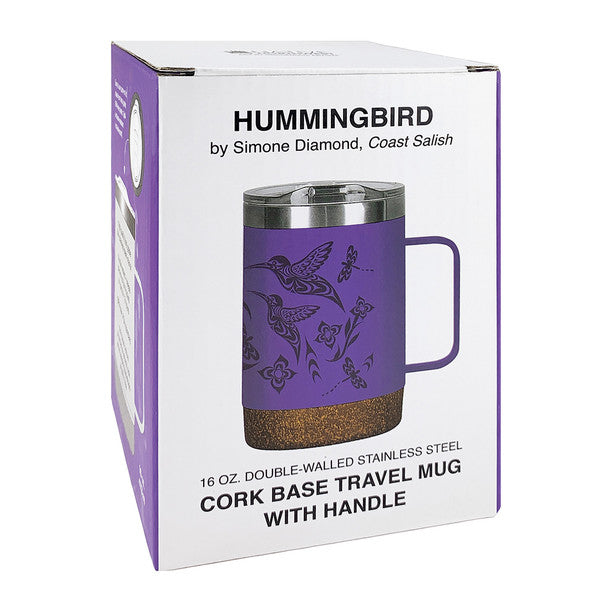 Hummingbird - Cork Base Travel Mug