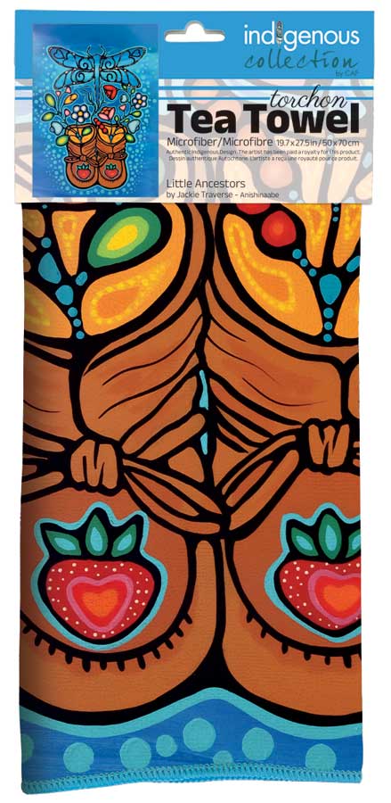 Little Ancestors microfiber tea towel
