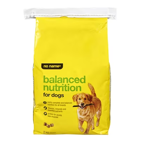 No Name Balanced Nutrition dry dog food 2 kg bag