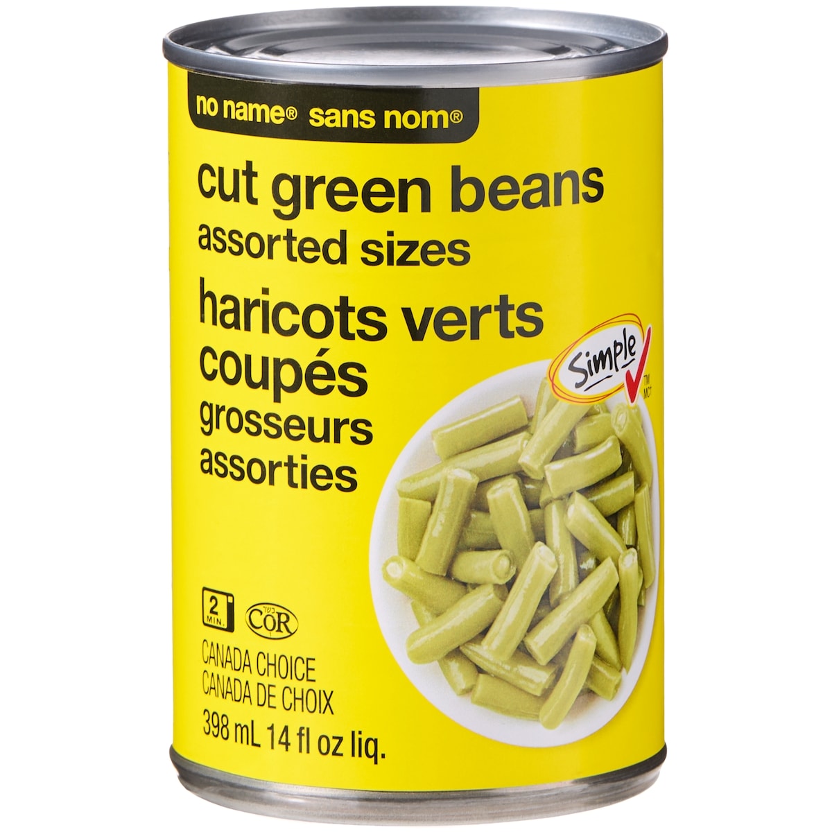 No Name Cut Green Beans 398 mL
