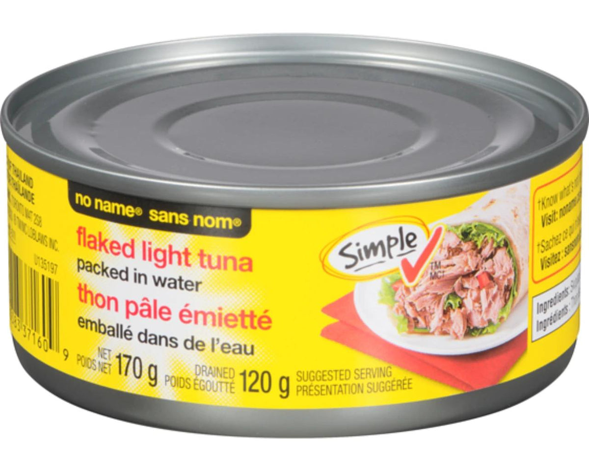 No Name Flaked Light Tuna packed in water 120 g drained
