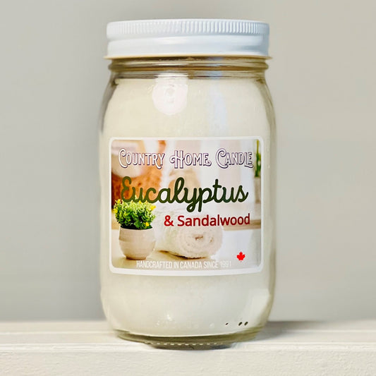 Candle Eucalyptus/Sandalwood 160Z