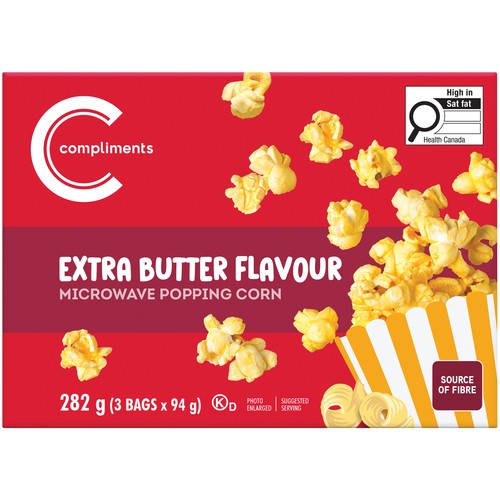 Compliments Extra Butter Popcorn