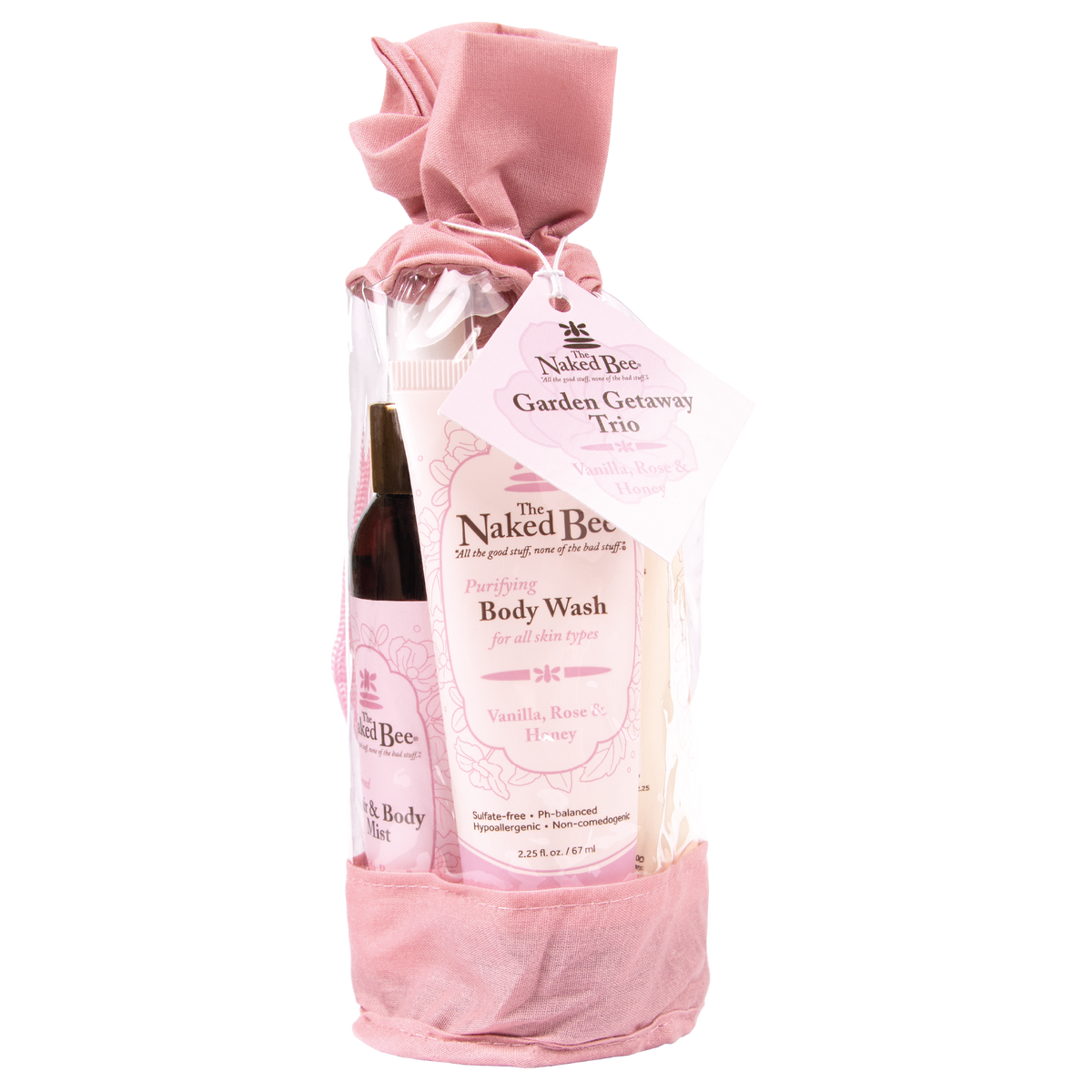 Naked Bee Garden Getaway Trio Vanilla Rose & Honey
