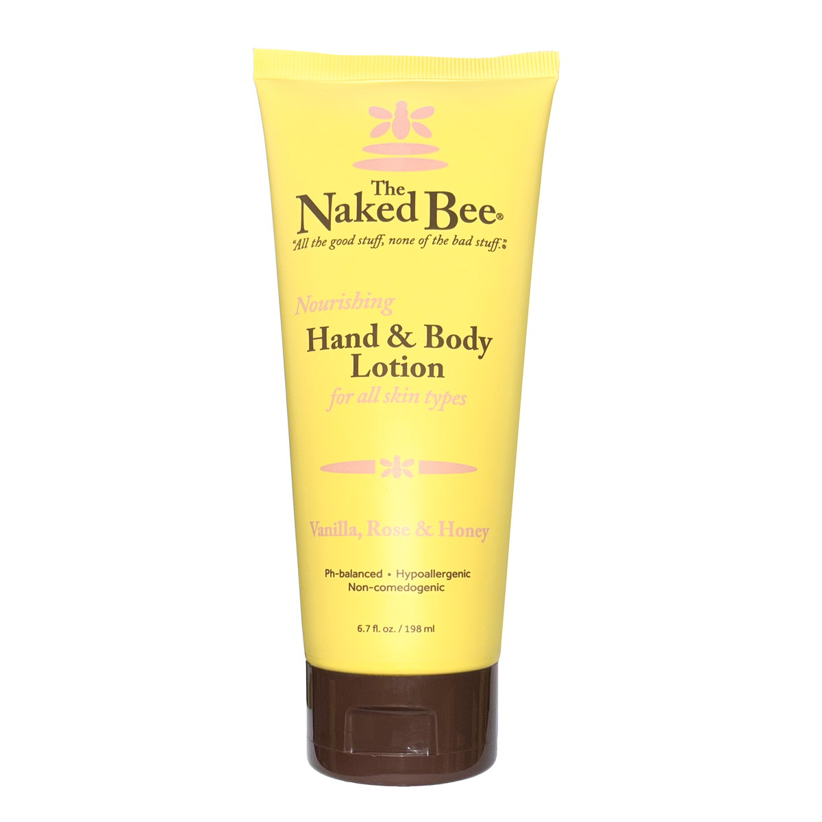 Naked Bee Moisturizing Hand & Body Lotion Vanilla, Rose & Honey 6.7 oz