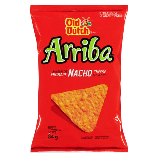 Old Dutch Arriba Nacho Cheese tortilla chips 84 g