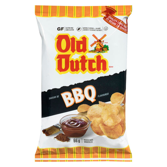 Old Dutch BBQ potato chips 66 g