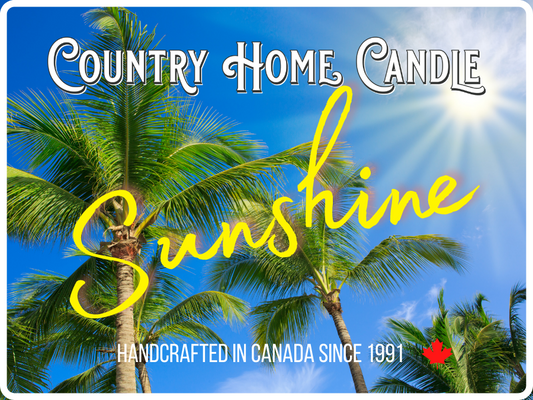 Candle Sunshine Country Home Candle jar