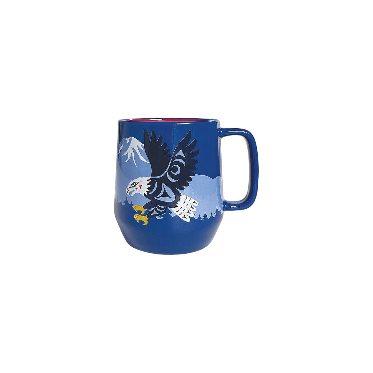 Sp'oq'es Eagle 20oz ceramic mug on white