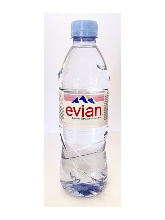 Evian 750 ml pack shot