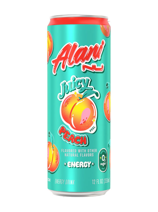 Alani Juicy Peach pack shot