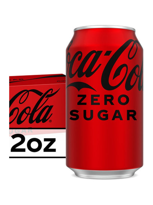 Coke Zero Sugar 355 ml can pack shot