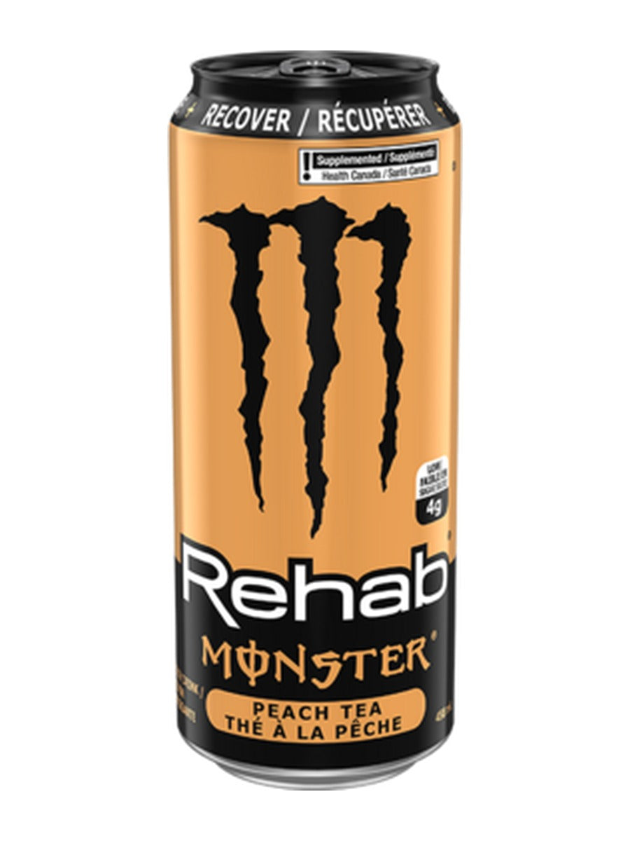 Monster Rehab Peach Tea pack shot