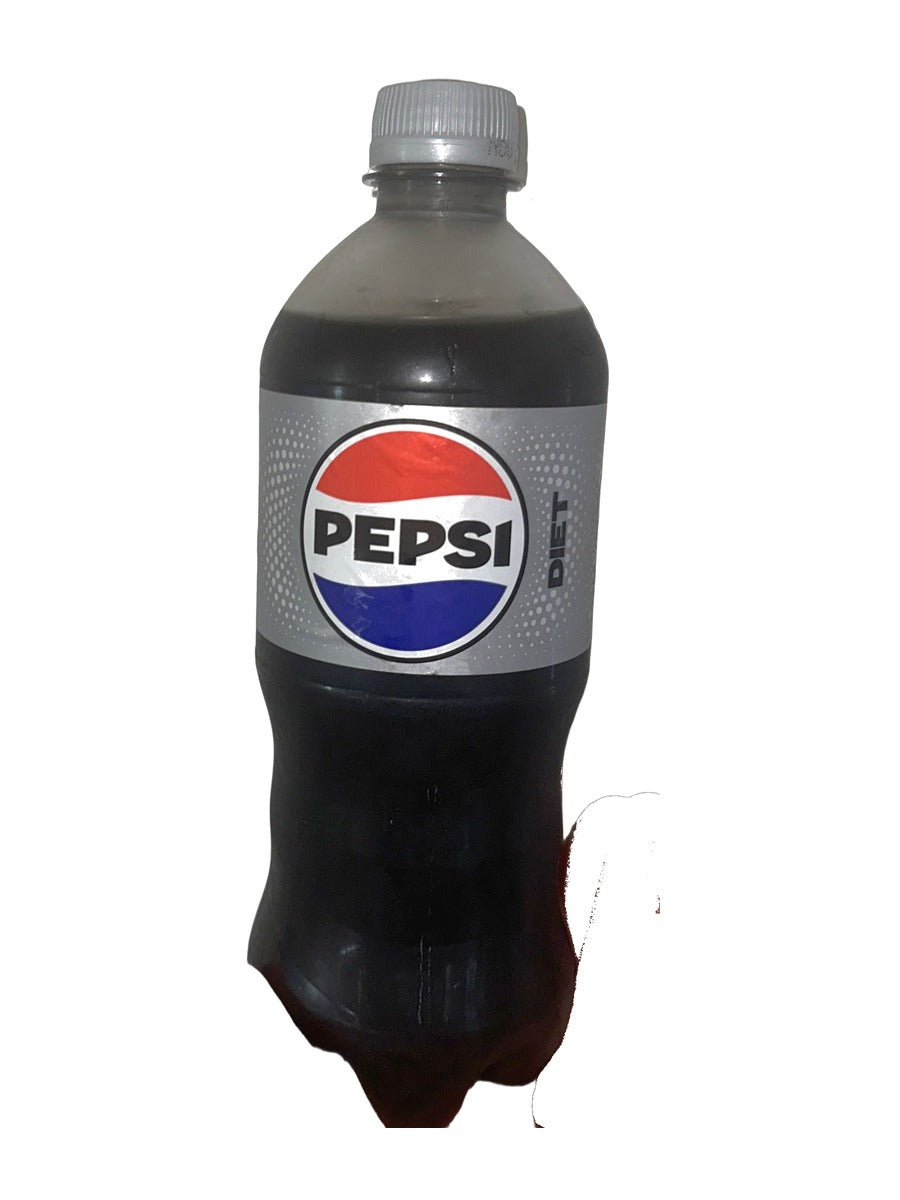 Diet Pepsi 591 ml white pack shot