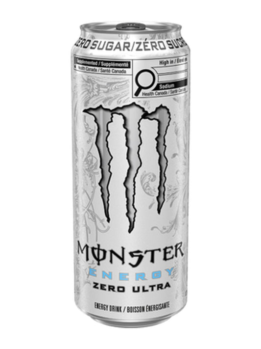 Monster Energy Zero white pack shot