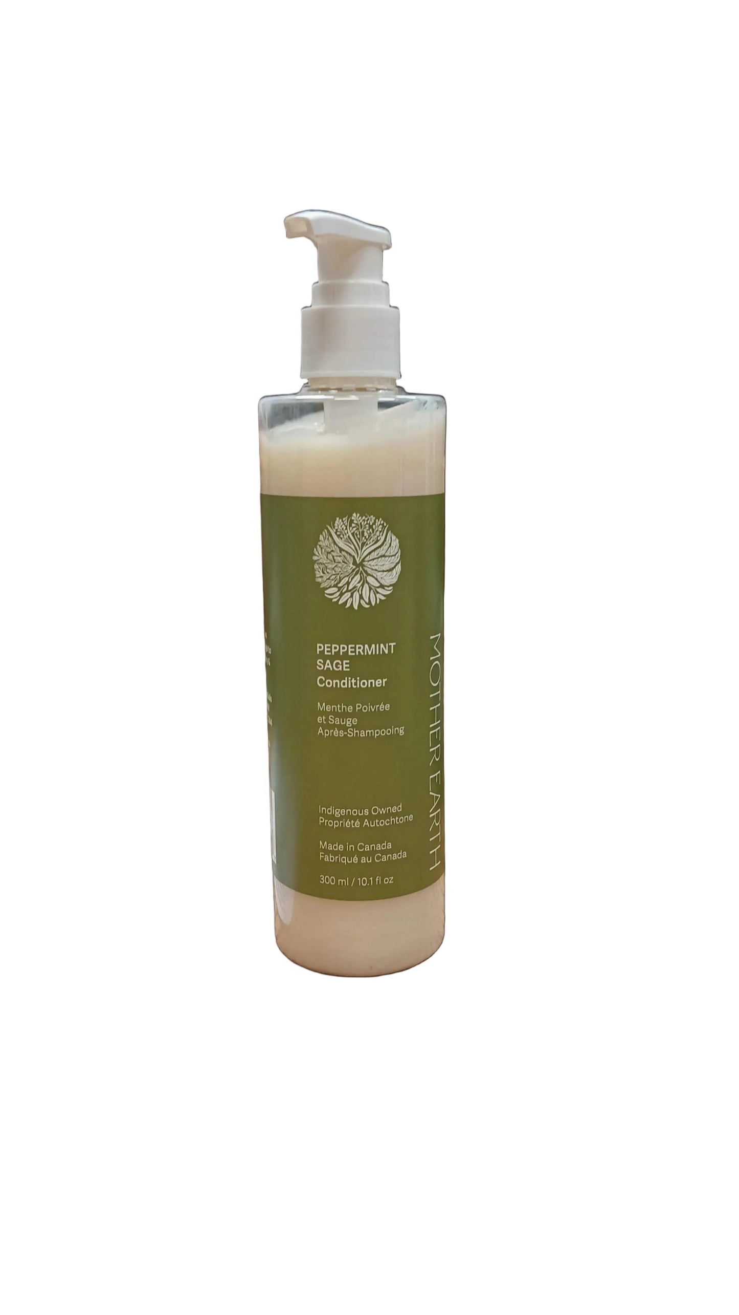 Bottle of Peppermint sage conditioner