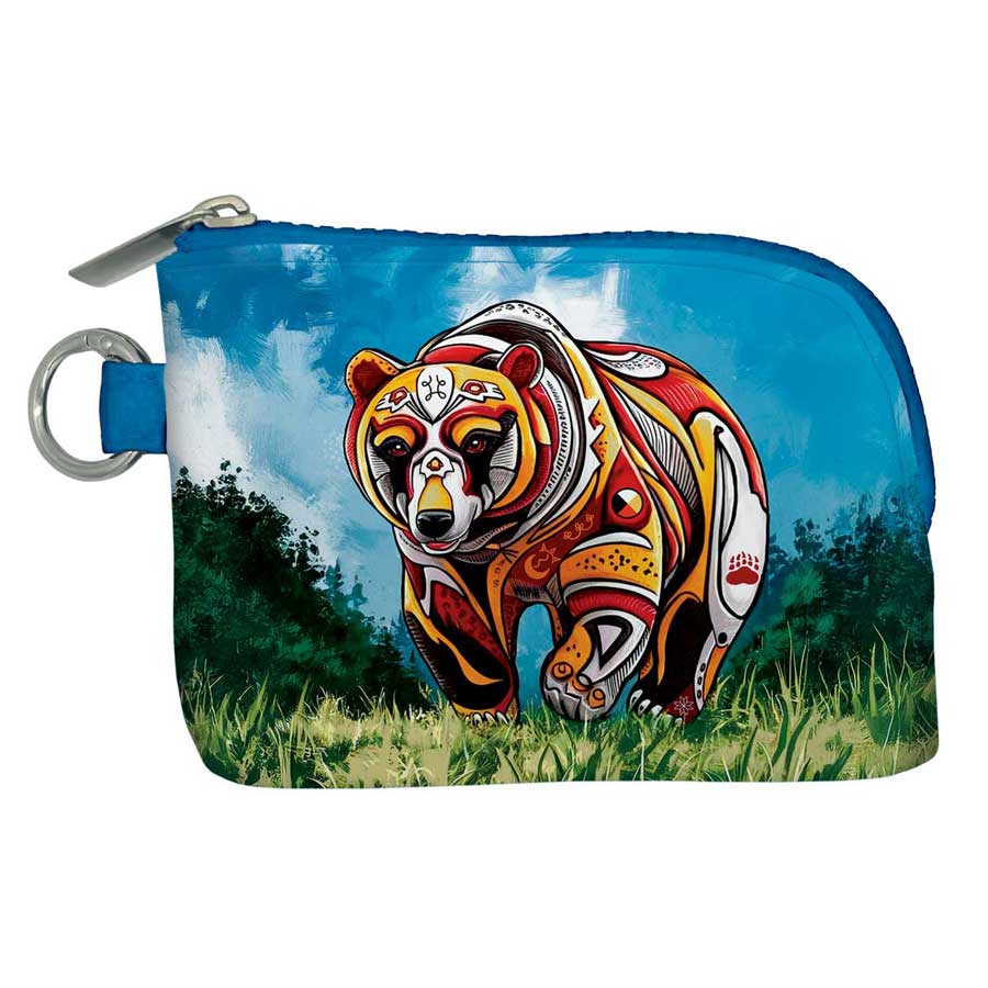 Spirit Bear pocket wallet – Indigenous art by Mi'kmaq artist Stephanie White