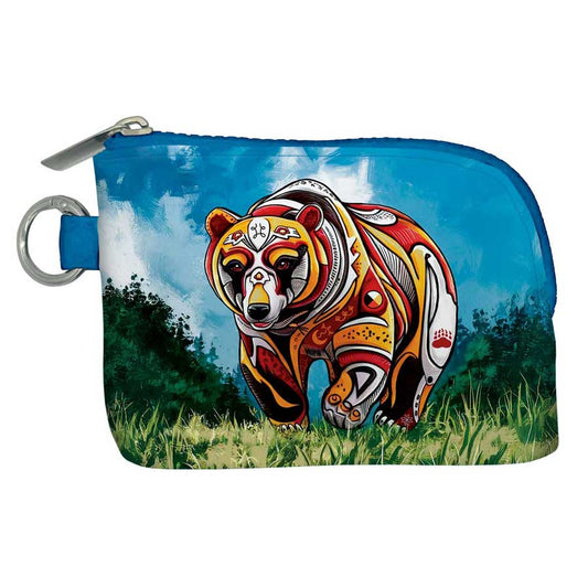Spirit Bear pocket wallet – Indigenous art by Mi'kmaq artist Stephanie White