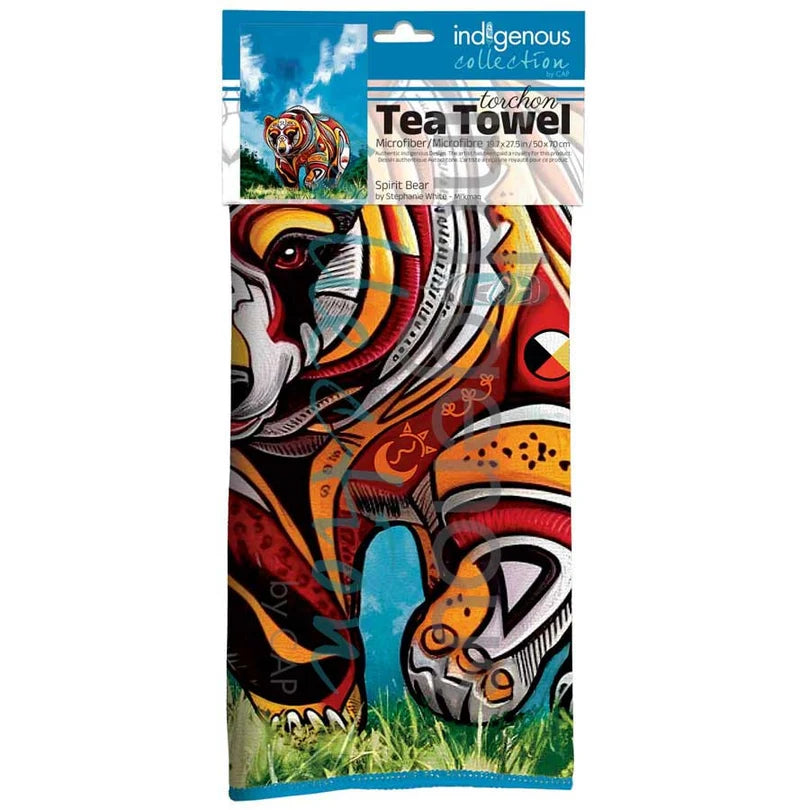 Spirit Bear Tea Towel