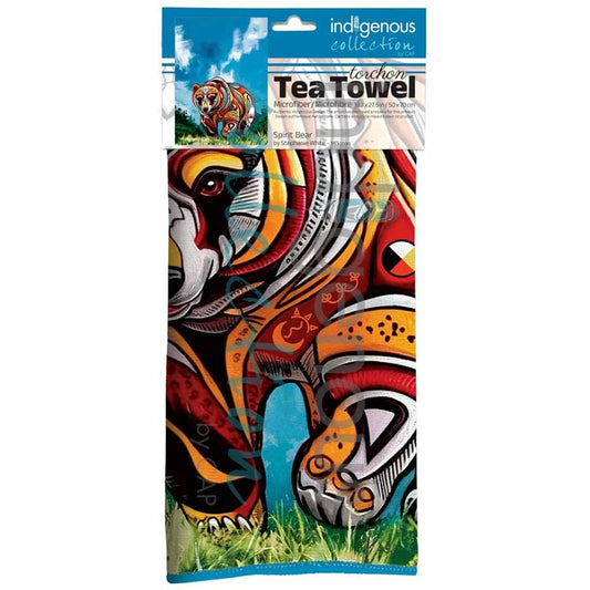 Spirit Bear microfiber tea towel