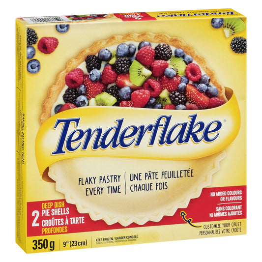 Tenderflake deep dish pie shells 350 g