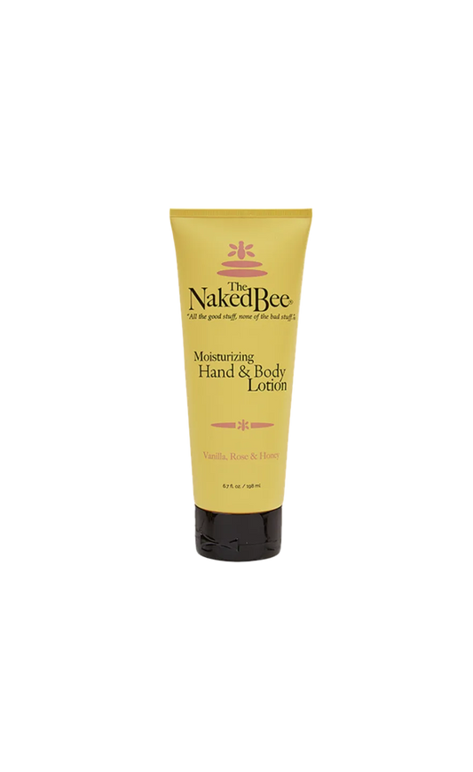 Naked Bee Moisturizing Hand & Body Lotion Vanilla, Rose & Honey 6.7 oz