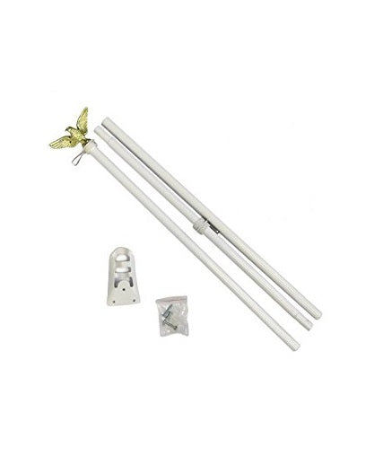 White Flag Pole Kit