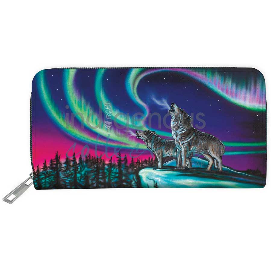 Sky Dance - Wolf Song Embossed Wallet
