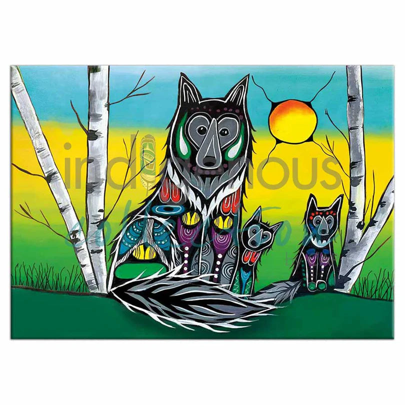 Wolf Family Magnet